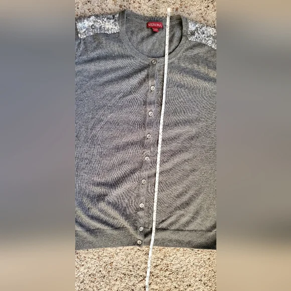 Merona grey XXL cardigan - Picture 8 of 11